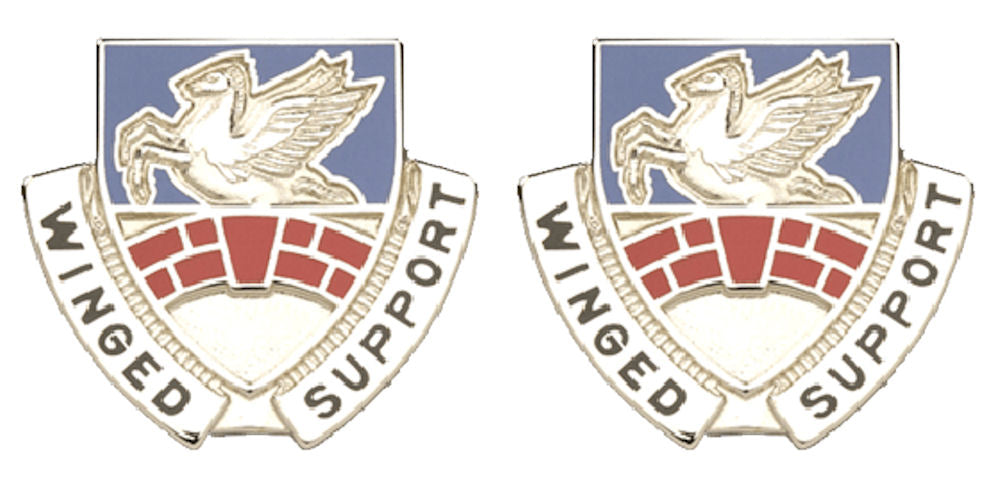 104th Aviation Pennsylvania Distinctive Unit Insignia - Pair - WINGED SUPPORT