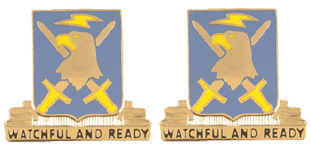 104th Military Intelligence Battalion Distinctive Unit Insignia - Pair - WATCHFUL AND READY