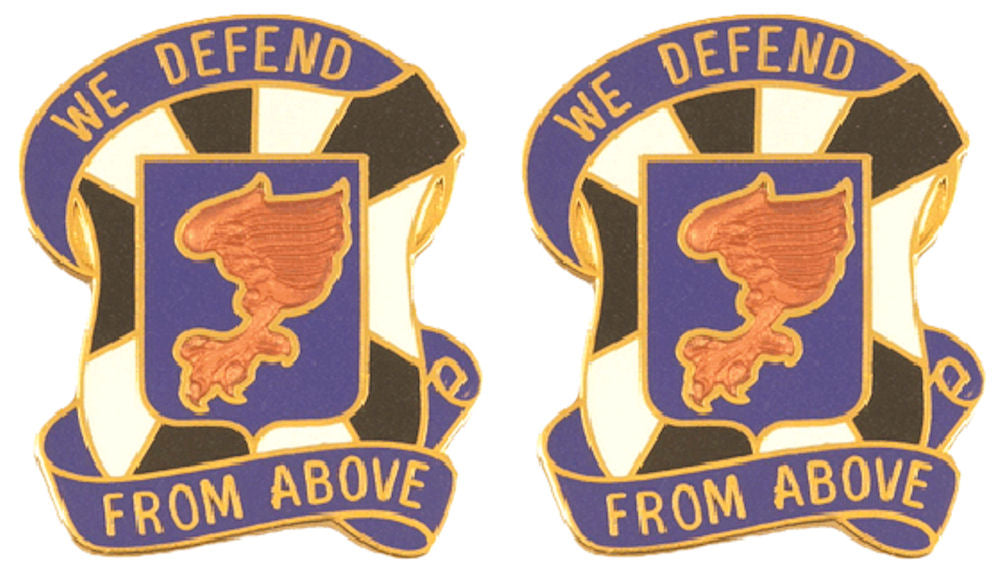 108th Aviation Distinctive Unit Insignia - Pair - WE DEFEND FROM ABOVE