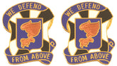 108th Aviation Distinctive Unit Insignia - Pair - WE DEFEND FROM ABOVE