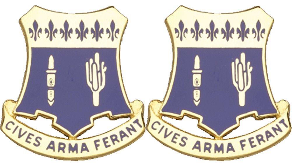 109th Infantry Distinctive Unit Insignia - Pair - CIVES ARMA FERANT
