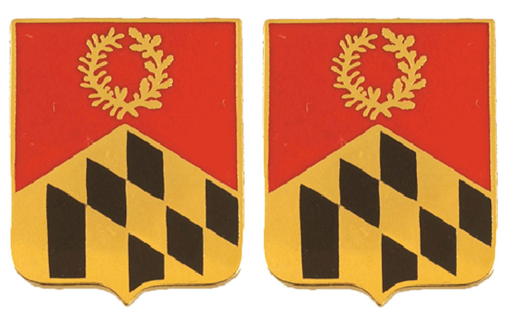 110th Field Artillery Maryland Distinctive Unit Insignia - Pair