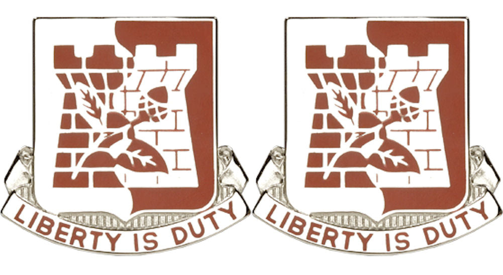 110th Support Battalion Georgia Distinctive Unit Insignia - Pair - LIBERTY IS DUTY