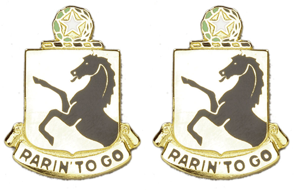 112th Armor Distinctive Unit Insignia - Pair - RARIN TO GO