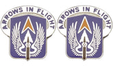112th Aviation North Dakota Distinctive Unit Insignia - Pair - ARROWS IN FLIGHT