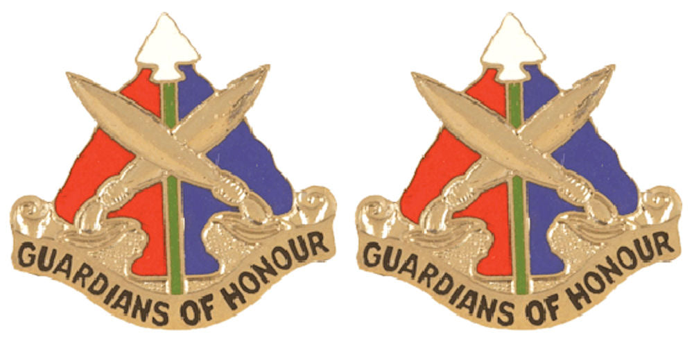 112th Military Police MP Battalion Distinctive Unit Insignia - Pair - GUARDIANS OF HONOUR