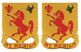 113th Armor Distinctive Unit Insignia - Pair - WE MAINTAIN