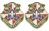 115th Military Police MP Battalion Distinctive Unit Insignia - Pair - MARYLAND'S FINEST