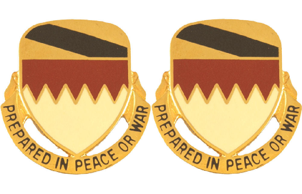 115th Support Battalion Distinctive Unit Insignia - Pair - PREPARED IN PEACE OR WAR