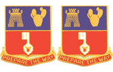 116th Engineering Battalion Distinctive Unit Insignia - Pair - PREPARE THE WAY