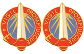 116th Military Intelligence Group Distinctive Unit Insignia - Pair - VIGIL PROMPTUSQUE