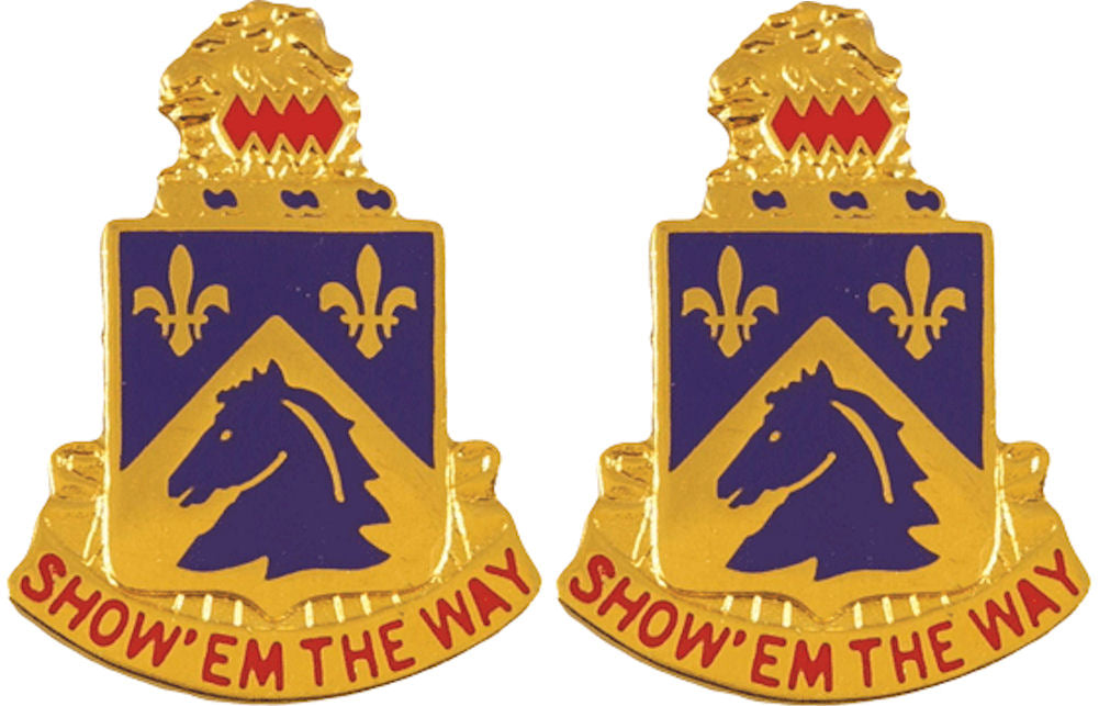 117th Cavalry Distinctive Unit Insignia - Pair - SHOW EM THE WAY