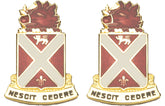 118th Artillery Georgia Distinctive Unit Insignia - Pair - NESCIT CEDERE