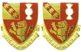 119th Field Artillery Michigan Distinctive Unit Insignia - Pair - VIAM PRAEPARAMUS