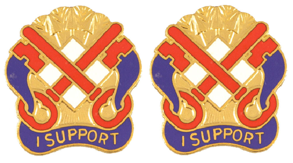 122nd Support Group Alabama Distinctive Unit Insignia - Pair - I SUPPORT