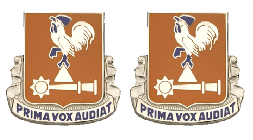 123rd Signal Battalion Distinctive Unit Insignia - Pair - PRIMA VOX AUDIAT