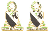 124th Cavalry Texas Distinctive Unit Insignia - Pair - GOLPEO RAPIDAMENTE