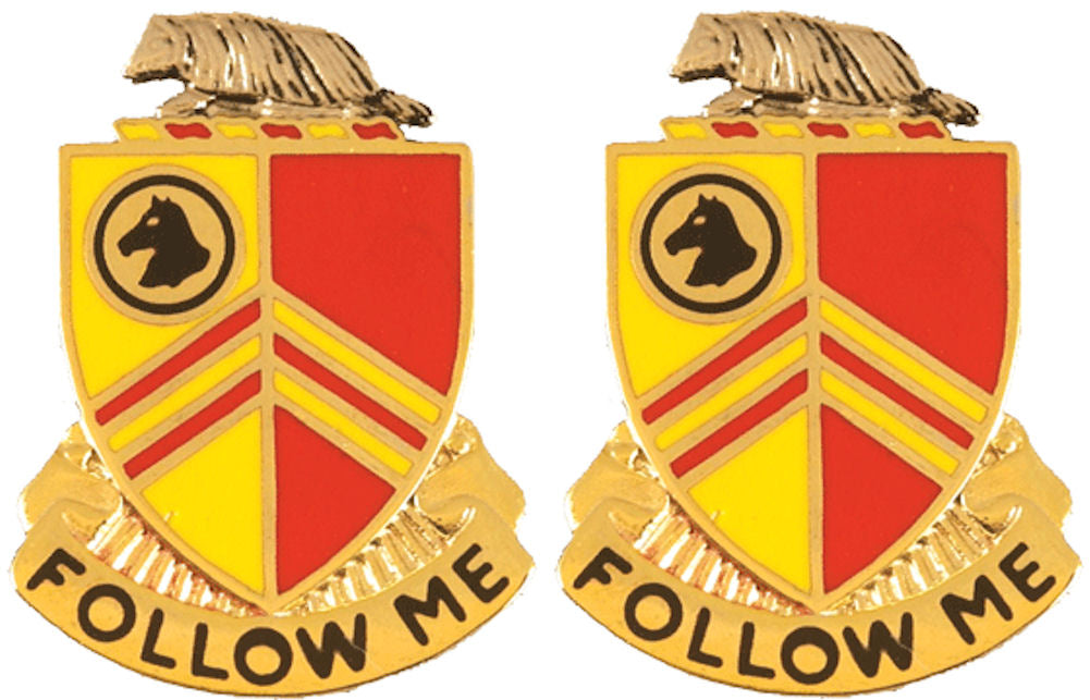 126th Field Artillery Distinctive Unit Insignia - Pair - FOLLOW ME