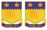 127th Field Artillery Distinctive Unit Insignia - Pair - VIA VI