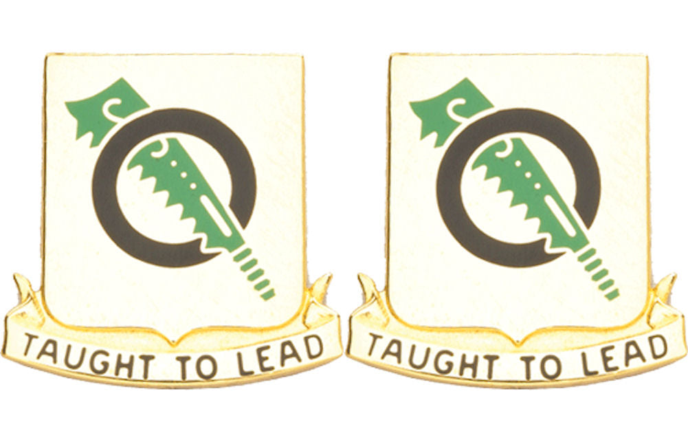 131st Armor Battalion Distinctive Unit Insignia - Pair - TAUGHT TO LEAD