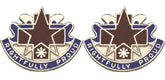 131st Field Hospital Distinctive Unit Insignia - Pair - RIGHFULLY PROUD