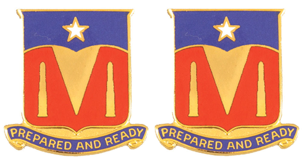 131st Signal Battalion Distinctive Unit Insignia - Pair - PREPARED AND READY