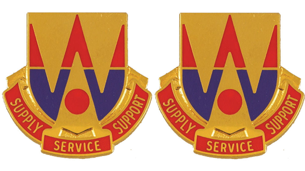 132nd Support Battalion Distinctive Unit Insignia - Pair - SUPPLY SERVICE SUPPORT