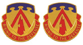 138th Air Defense Artillery Distinctive Unit Insignia - Pair - RISING TO THE DEFENSE