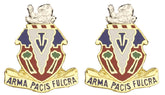 139th Field Artillery Distinctive Unit Insignia - Pair - ARMA PACIS FULCRA