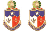 141st Infantry Distinctive Unit Insignia - Pair - REMEMBER THE ALAMO