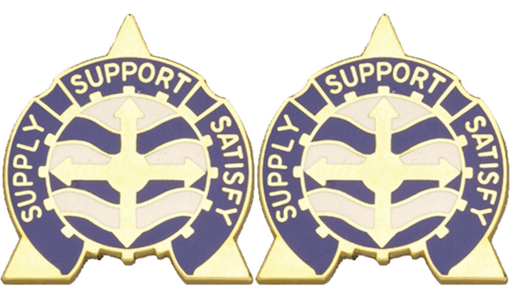 146th Support Battalion Distinctive Unit Insignia - Pair - SUPPLY SUPPORT SATISFY