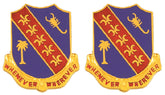 148th Field Artillery Distinctive Unit Insignia - Pair - WHENEVER WHEREVER