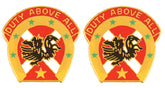 151st Field Artillery Brigade Distinctive Unit Insignia - Pair - DUTY ABOVE ALL