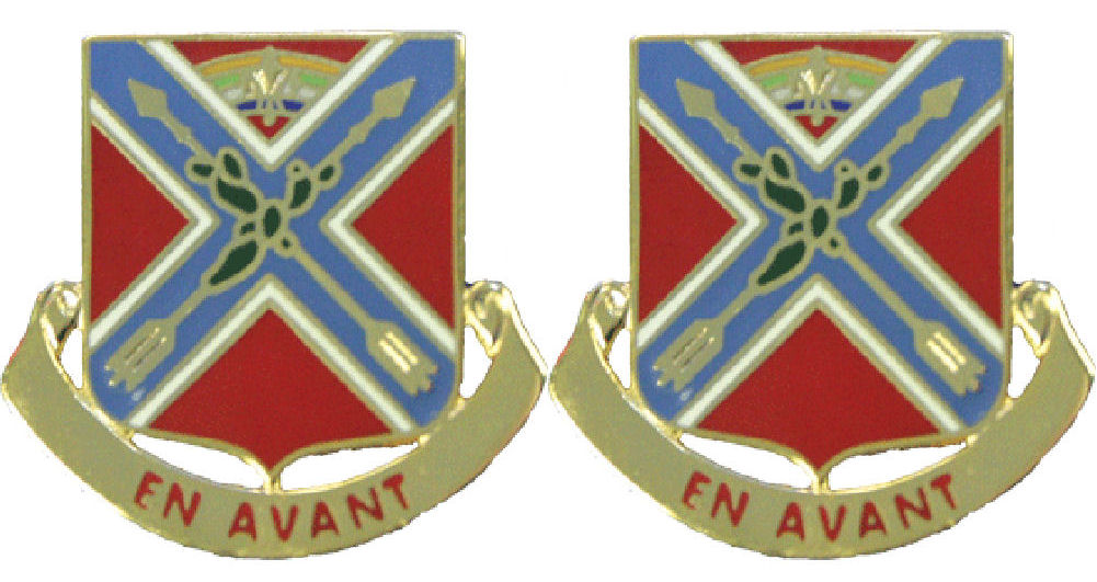 151st Field Artillery Battalion Distinctive Unit Insignia - Pair - EN AVANT