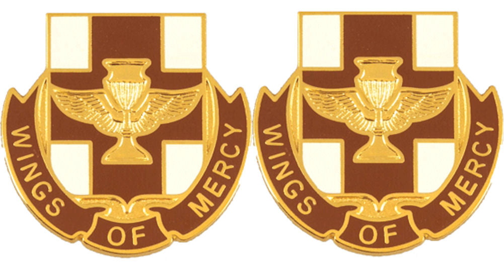 151st Medical Battalion Distinctive Unit Insignia - Pair - WINGS OF MERCY