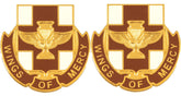 151st Medical Battalion Distinctive Unit Insignia - Pair - WINGS OF MERCY