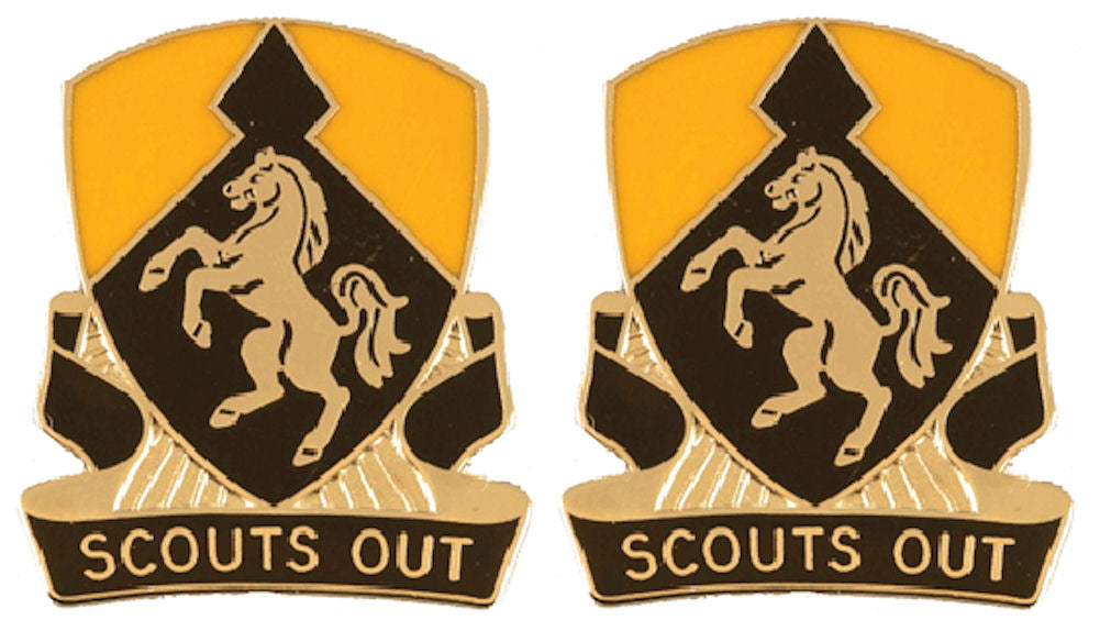153rd Cavalry Regiment Distinctive Unit Insignia - Pair - SCOUTS OUT