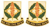 153rd Finance Battalion Distinctive Unit Insignia - Pair - WE PAY THE BEST