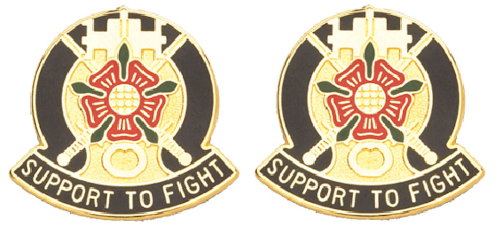 155th Support Battalion Distinctive Unit Insignia - Pair - SUPPORT TO FIGHT