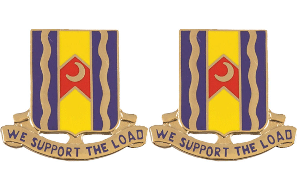 163rd Support Battalion Distinctive Unit Insignia - Pair - WE SUPPORT THE LOAD