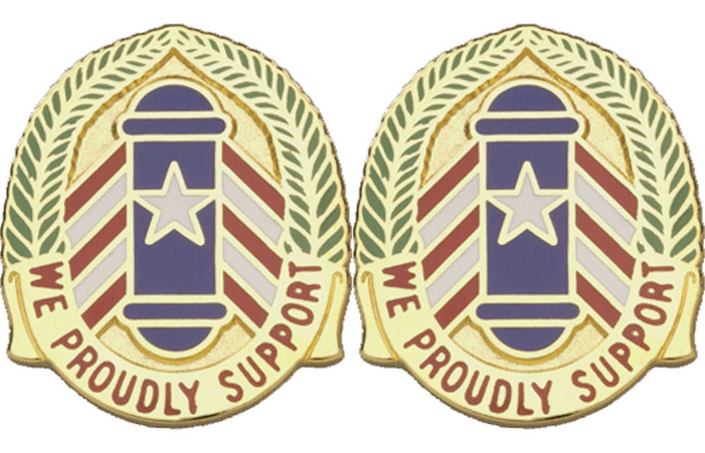 166th Support Group Army Reserve Distinctive Unit Insignia - Pair - WE PROUDLY SUPPORT