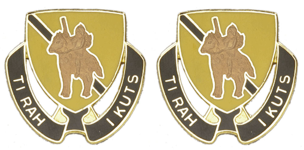 167th Cavalry Distinctive Unit Insignia - Pair - TI RAH I KUTS