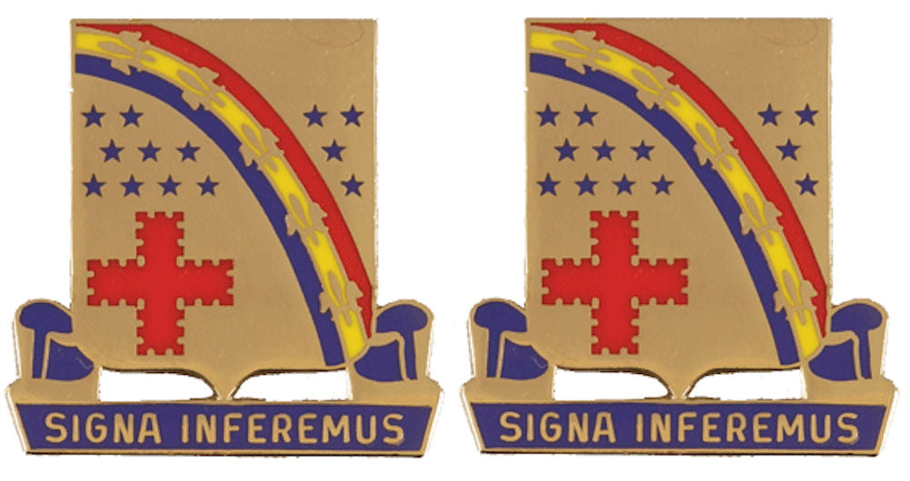 167th Infantry Distinctive Unit Insignia - Pair - SIGNA INFEREMUS