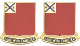 172nd Field Artillery New Hampshire Distinctive Unit Insignia - Pair - LOAD WITH CANISTER