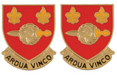 176th Engineering Battalion Distinctive Unit Insignia - Pair - ARDUA VINCO