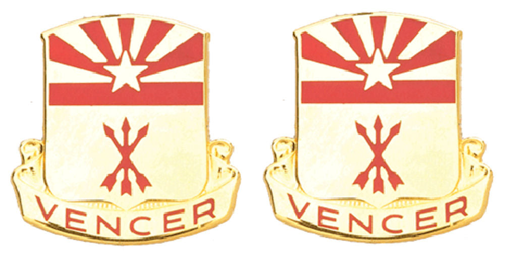 180th Field Artillery Arizona Distinctive Unit Insignia - Pair - VENCER