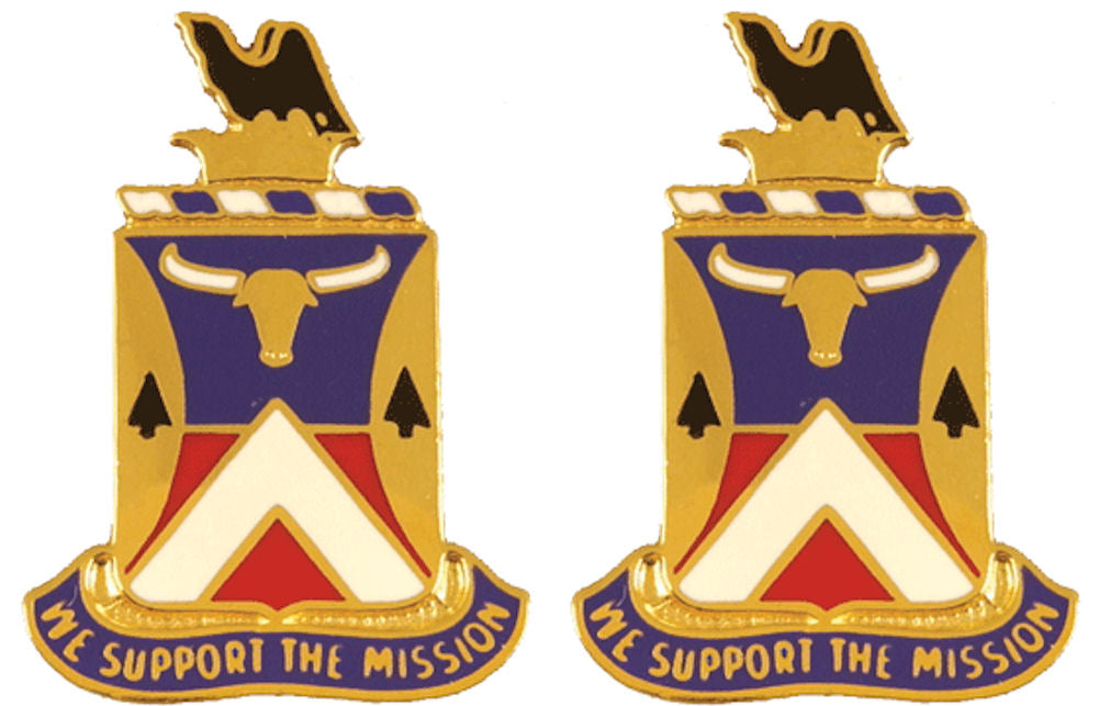 181st Support Battalion Distinctive Unit Insignia - Pair - WE SUPPORT THE MISSION