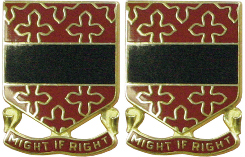 182nd Field Artillery Distinctive Unit Insignia - Pair - MIGHT IF RIGHT