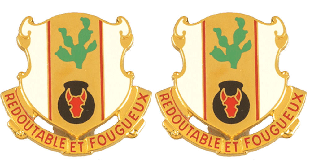 185th Regiment Distinctive Unit Insignia - Pair - REDOUTABLE