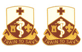 187th Medical Battalion Distinctive Unit Insignia - Pair - TRAIN TO SAVE
